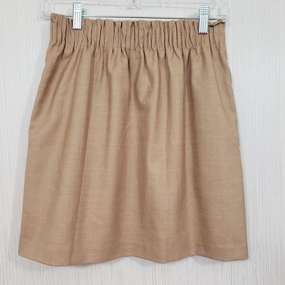 J. Crew factory wool blend wide elastic band skirt with pockets Woman's size‎ 00